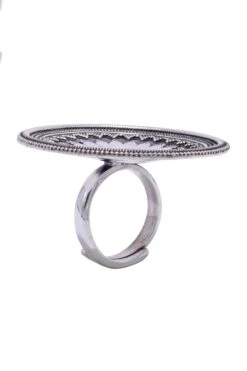 Sangeeta Boochra Tribal Chandrika Silver Hand-crafted Ring 10 Sangeeta Boochra Tribal Chandrika Silver Hand-crafted Ring -Inca Sales Store 3124sb25 4