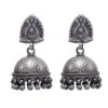Sangeeta Boochra Radiant Silver Hand-crafted Jhumka Earrings