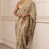 Tarun Tahiliani Gold Hand Embellished Sari Set