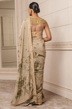 Tarun Tahiliani Gold Hand Embellished Sari Set -Inca Sales Store 312tt15 3