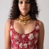 Aseem Kapoor Red Floral Embroidered Blouse -Inca Sales Store 314922 1