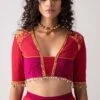 Aseem Kapoor Texture Printed Collage Choli