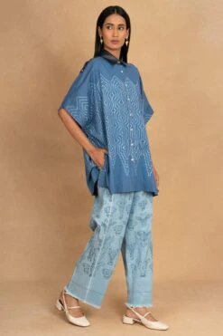 Ikai Blue Shibori Kaftan Shirt -Inca Sales Store 31523ia4 3