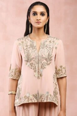 Payal Singhal Rose Pink Bagh Embellished Kurta Set -Inca Sales Store 31523ps2 4