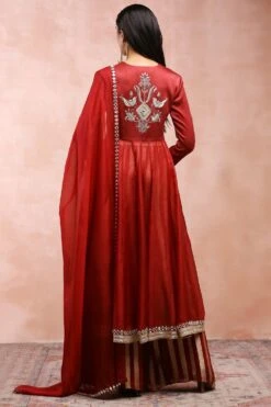 Payal Singhal Maroon Embellished Anarkali Set 13 Payal Singhal Maroon Embellished Anarkali Set -Inca Sales Store 31523ps38 6