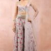Payal Singhal Rose Pink Embroidered Choli & Palazzo With Dupatta 1 Payal Singhal Rose Pink Embroidered Choli & Palazzo With Dupatta -Inca Sales Store 31523ps52 1