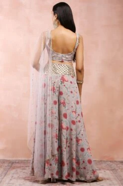 Payal Singhal Grey Gulbagh Printed Sharara Set -Inca Sales Store 31523ps57 6