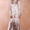PS Pret By Payal Singhal Grey Gulbagh Printed Kaftan -Inca Sales Store 31523ps65 3