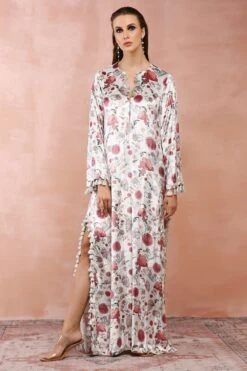 PS Pret By Payal Singhal Grey Gulbagh Printed Kaftan -Inca Sales Store 31523ps65 9