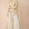 Ahilian Ivory Thread Embellished Sharara Set -Inca Sales Store 31723an11 1 1