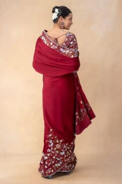 Ahilian Red Thread Embellished Sari Set -Inca Sales Store 31723an19 5 1