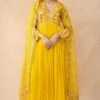Ahilian Yellow Floral Embellished Anarkali Set -Inca Sales Store 31723an20 1
