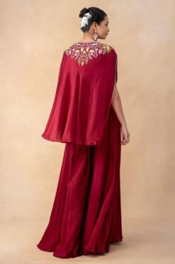 Ahilian Red Thread Embellished Cape Set 11 Ahilian Red Thread Embellished Cape Set -Inca Sales Store 31723an29 5 1