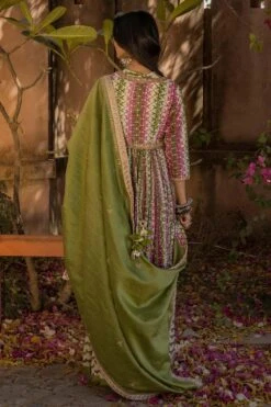 Punit Balana Printed Anarkali Kurta & Lehenga Set -Inca Sales Store 319052 3