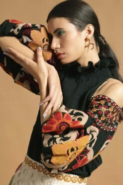 Chandrima Smocked Halter Neck Top -Inca Sales Store 319665 3