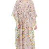 PS Pret By Payal Singhal Lavender Silkmul Printed Kaftan -Inca Sales Store 319ps6 1