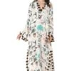 PS Pret By Payal Singhal White Morrocan Print Silkmul Kaftan -Inca Sales Store 319ps8 1