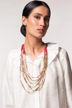 CVH Multi Line Stick Necklace