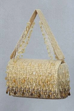 Lovetobag Gold Opal Flapover Clutch -Inca Sales Store 31lb12 2