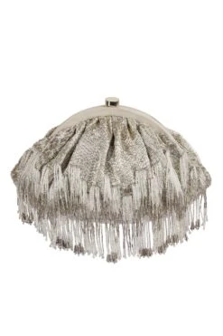 Lovetobag Silver Firante Hand Embellished Pouch -Inca Sales Store 31lb21 3