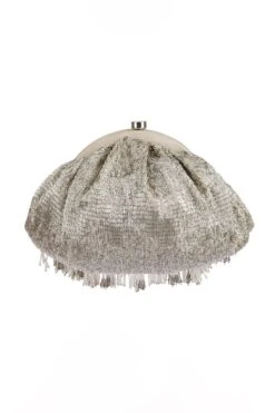 Lovetobag Silver Firante Hand Embellished Pouch -Inca Sales Store 31lb21 5