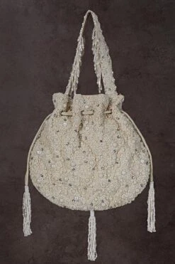 Lovetobag Ivory Myoki Hand Embroidered Potli -Inca Sales Store 31lb22 3