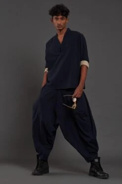 Mati Men Navy Blue Overlap Baggy Co-ord Set -Inca Sales Store 31mm7 4