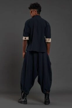 Mati Men Navy Blue Overlap Baggy Co-ord Set -Inca Sales Store 31mm7 5