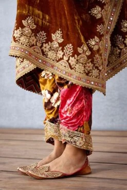 Torani Ochre Yellow Hand Embellished Kaftan Set -Inca Sales Store 31tch16 5