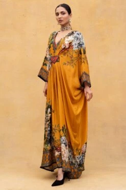Rajdeep Ranawat Mustard Yellow Kaftan With An Insignia Broach 9 Rajdeep Ranawat Mustard Yellow Kaftan With An Insignia Broach -Inca Sales Store 32rr6 3 1