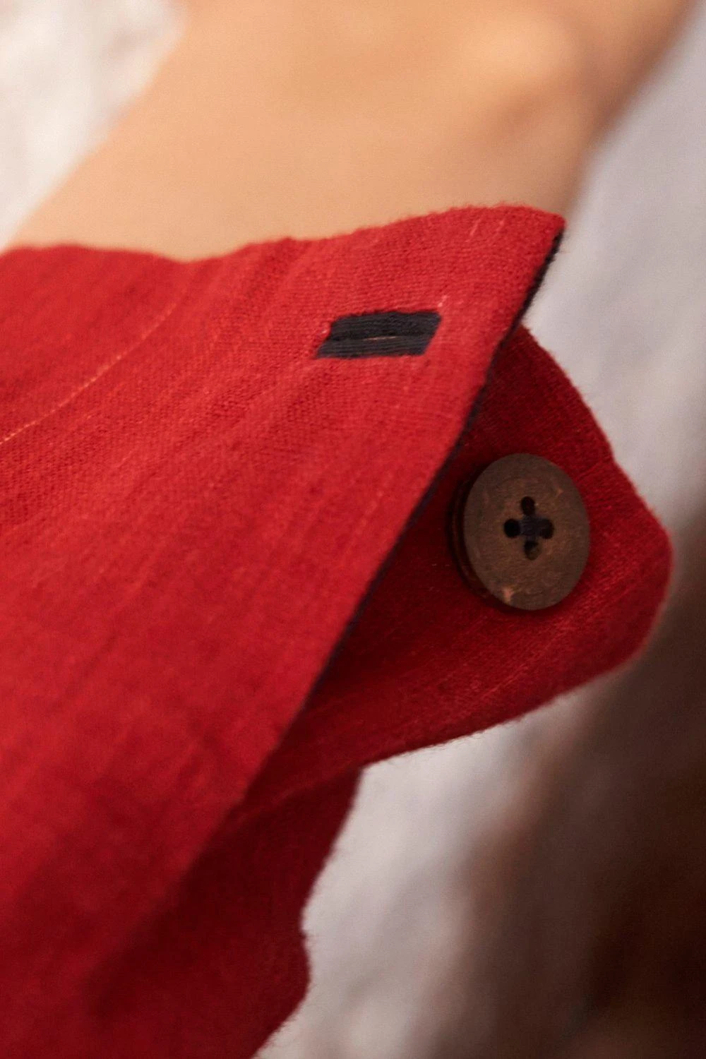 Kishmish Red High Collared Jacket 6 Kishmish Red High Collared Jacket - Image 4