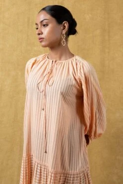 SWGT Orange Striped Dress -Inca Sales Store 33sw 6 4