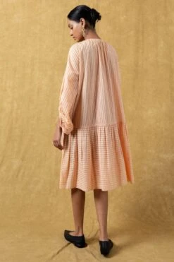 SWGT Orange Striped Dress -Inca Sales Store 33sw 6 5