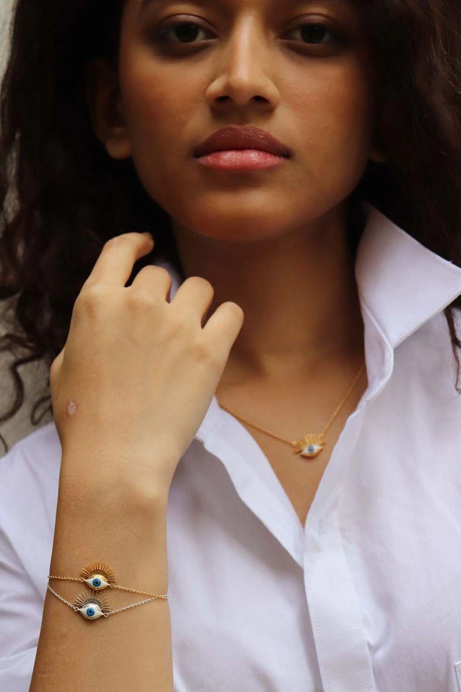 Eina Ahluwalia Evil Eye Silver Bracelet 3 Eina Ahluwalia Evil Eye Silver Bracelet