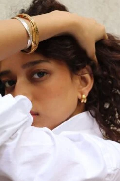 Eina Ahluwalia Gayatri Mantra Bangle In Silver -Inca Sales Store 3412ea3 4