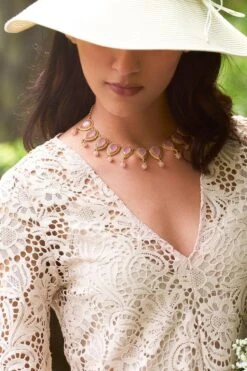 Aulerth Lavender Morning Star Necklace By Tribe Amrapali 9 Aulerth Lavender Morning Star Necklace By Tribe Amrapali -Inca Sales Store 3423aul20 3