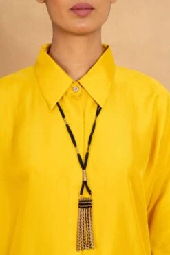 CVH Gold & Black Tassel Pendant -Inca Sales Store 3623ch4 3