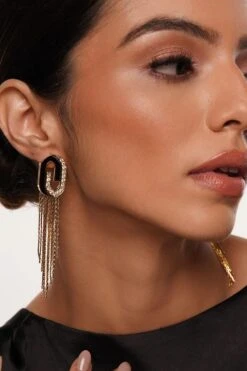 Isharya Jamiti Art Deco Tassel Earrings