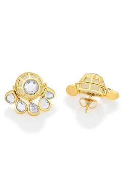 Isharya Ayaana Ecru Studs -Inca Sales Store 3623ia22 3