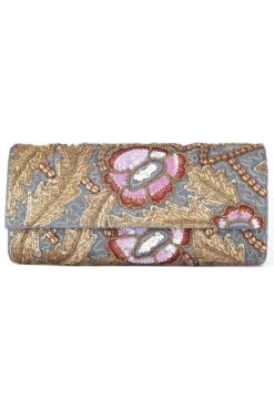 Deepa Gurnani Pink Wilder Clutch