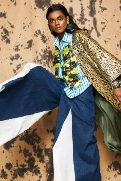 Rara Avis Gold Jacquard Leopard Weave Overlay -Inca Sales Store 3823ra10 2