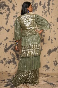 Rara Avis Khakhi Tiered Maxi Dress -Inca Sales Store 3823ra14 5