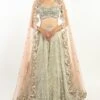 Abhinav Mishra Mint Green Embellished Lehenga Set