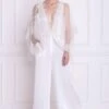 Dilnaz Ivory Draped Kaftan Jumsuit -Inca Sales Store 39dil16 1