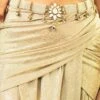 Tarun Tahiliani Accessories Ivory Woven Pearl Mesh Belt