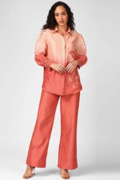 Sakshi Khetterpal Sugar Coral Ombre Co-ord Set