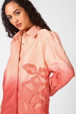 Sakshi Khetterpal Sugar Coral Ombre Co-ord Set 8 Sakshi Khetterpal Sugar Coral Ombre Co-ord Set -Inca Sales Store 408sakkhe1 3