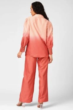 Sakshi Khetterpal Sugar Coral Ombre Co-ord Set 9 Sakshi Khetterpal Sugar Coral Ombre Co-ord Set -Inca Sales Store 408sakkhe1 4