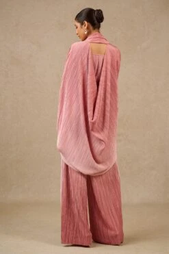 Tarun Tahiliani Pink Ombre Embellished Cape Set -Inca Sales Store 41023tt6 4