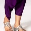 Stoffa Silver Kohlapuri Wedges